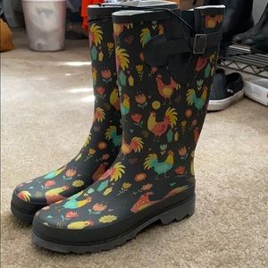 Chicken rain boots brand new